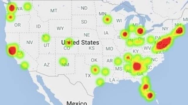 comcast business class outage map
